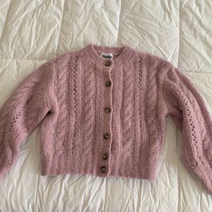 Rouje Lino cardigan alpaca lilac small